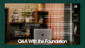 Q&A With The Foundation